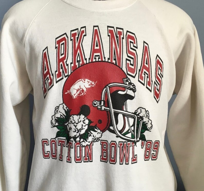Vintage Arkansas Razorbacks University Cotton Bowl Football Sweatshirt, Arkansas Razorbacks Sweater, Gift for Her, Gift for Him
