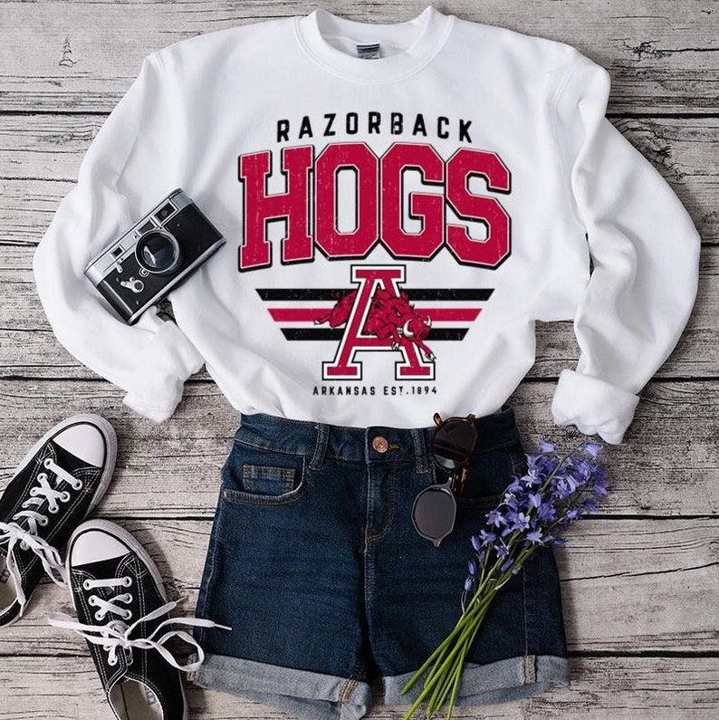 Vintage Arkansas Sweatshirt, Arkansas Fan Crewneck Sweatshirt, Distressed Arkansas Sweatshirt, Arkansas Gift, Fan Crewneck Sweatshirt, Hoodie, Shirt Full Size