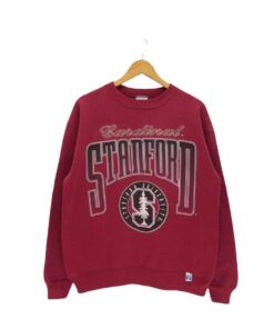 Vintage Cardinal Stanford Football Team Big Logo Sweatshirt Cardinal Stanford University College NCAA Sweater Jumper Crewneck