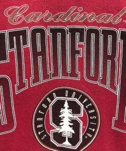 Vintage Cardinal Stanford Football Team Big Logo Sweatshirt Cardinal Stanford University College NCAA Sweater Jumper Crewneck