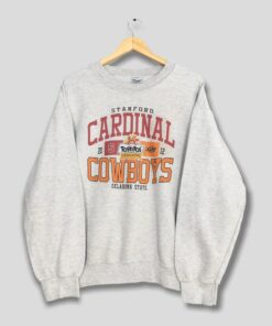 Vintage Cardinals Vs Cowboys Football Sweatshirt, Stanford Oklahoma State Ncaa
