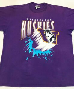 Vintage Chalk Line NCAA Washington Huskies Football T-Shirt, UW Hoodie College Student Gift, University Basketball Fan Shirt