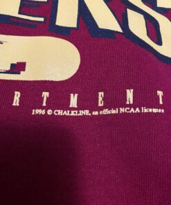 Vintage Chalk Line University Of Minnesota Golden Gophers Maroon Cotton Polyester Blend Pull Over Hoodie Sweatshirt