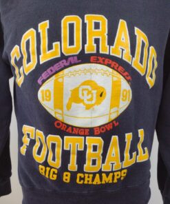 Vintage Champion Sweatshirt 1991 Colorado CU Buffaloes Football Orange Bowl Usa Shirt, Hoodie