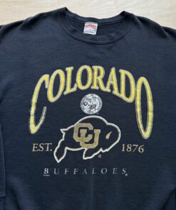 Vintage Colorado Buffaloes Sweatshirt 90s Football Sportswear Nutmeg Shirt, Hoodie