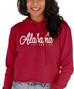 Vintage Crop Hoodie, Alabama Sweatshirt Gifts for Alabama Fans