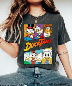 Vintage Disney Ducktales Group Panels Retro Ducktales Shirt, Disneyland Vacation Gift, Disney World Tee Unisex Adult T-shirt Kid Shirt