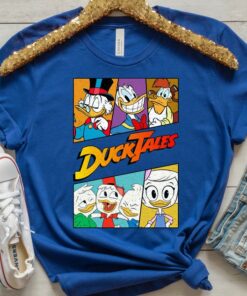 Vintage Disney Ducktales Group Panels Retro Ducktales Shirt, Disneyland Vacation Gift, Disney World Tee Unisex Adult T-shirt Kid Shirt
