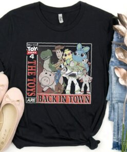 Vintage Disney Pixar Toy Story 4 Toys Are Back In Town Shirt, Disneyland Vacation, Unisex T-shirt Family Birthday Gift Adult Kid Toddler Tee