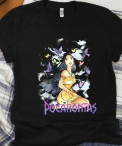 Vintage Disney Pocahontas Watercolors Of The Wind Graphic T-Shirt, Disney Trip Tee, Disneyland Family Vacation Birthday Gift, Adult Tee Gift Adult Kid Toddler Tee