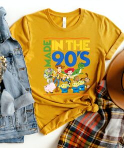 Vintage Disney Toy Story Made In The 90s T-Shirt, Disney Trip Tee, Disneyland Vacation Gift, Disney World Tee Unisex Adult T-shirt Kid Shirt