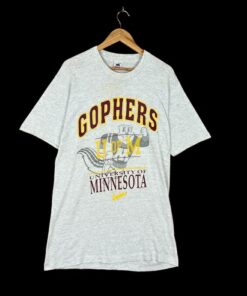 Vintage Gophers University Of Minnesota Single Stitch Shirt Full Size, Minnesota Gophers University Football Fan Shirt