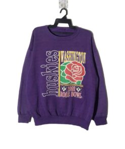 Vintage Huskies Washington Rose Bowl Crewneck Sweatshirt Pullover Jumper, UW Sweatshirt Gifts For NCAA Fans