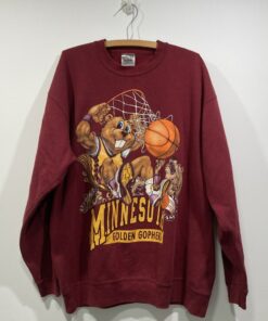 Vintage Minnesota Golden Gophers Crewneck Sweatshirt, NCAA Minnesota Golden Gophers Clothing, University Of Minnesota Shirt, Hoodie for Fans