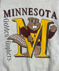 Vintage Minnesota Golden Gophers Graphic Sweatshirt Crewneck Full Size, Minnesota Gophers University Football Fan Shirt
