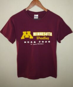 Vintage Minnesota Golden Gophers Wrestling NCAA Tournament Mens T-Shirt Full Size, Minnesota Gophers University Football Fan Shirt