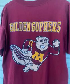 Vintage Minnesota Gophers Shirt, Minnesota Golden Gophers Football Fan Shirt Gifts For Fans