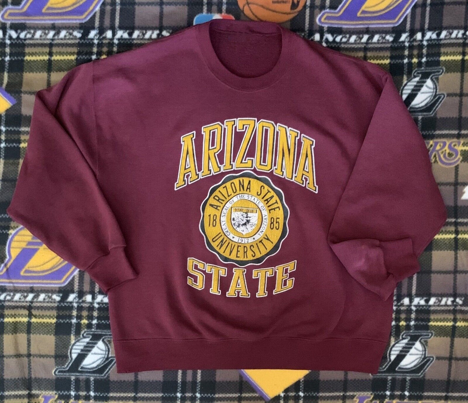 Vintage NCAA Arizona State Sun Devils Est 1885 Logo Sweatshirt, Arizona State University Shirt, Unisex T-Shirt Sweater Hoodie