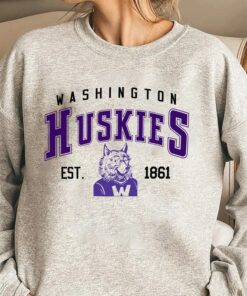 Vintage NCAA Washington Huskies Est 1861 Sweatshirt, University of Washington Shirt, College Football, NCAA Shirt, Vintage Shirt