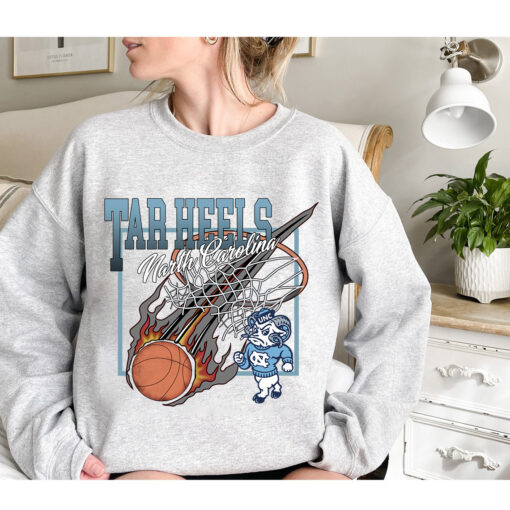 Vintage North Carolina Sweatshirt, Tar Heels Shirt, Vintage North Carolina Tar Heels Basketball Shirt, Graphic Tee, Sweatshirt Hoodie