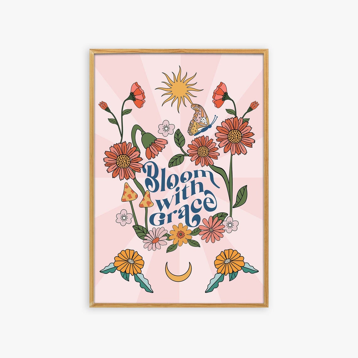 Vintage Poster, 70s Decor, Trendy Wall Prints, Vintage Room Decor, Trendy Prints, 70s Wall Art