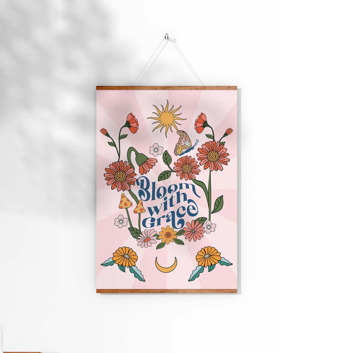 Vintage Poster, 70s Decor, Trendy Wall Prints, Vintage Room Decor, Trendy Prints, 70s Wall Art