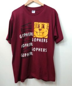 Vintage Single Stitch Golden Gophers Minnesota T-Shirt, Minnesota Golden Gophers Football Fan Shirt, Gifts For NCAA Fans