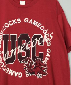 Vintage South Carolina Gamecocks Football Tshirt, Hoodie, Sweatshirt USC Gamecocks Printed Spell Out Shirt University of South Carolina NCAA Tee