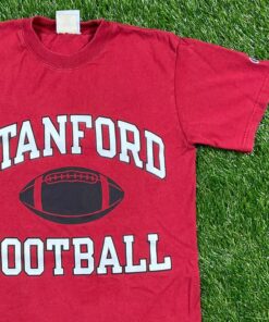 Vintage Stanford University Spell Out T Shirt Tee California NCAA Football Champion 1990s Classic 90s