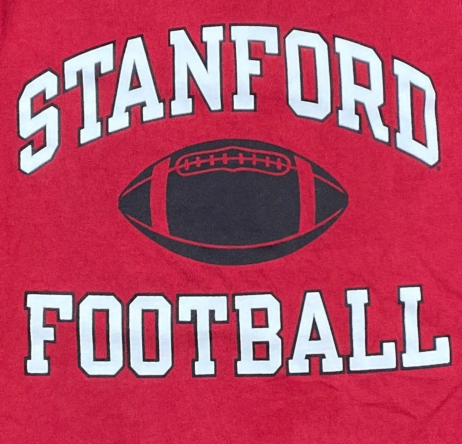 Vintage Stanford University Spell Out T Shirt Tee California NCAA Football Champion 1990s Classic 90s