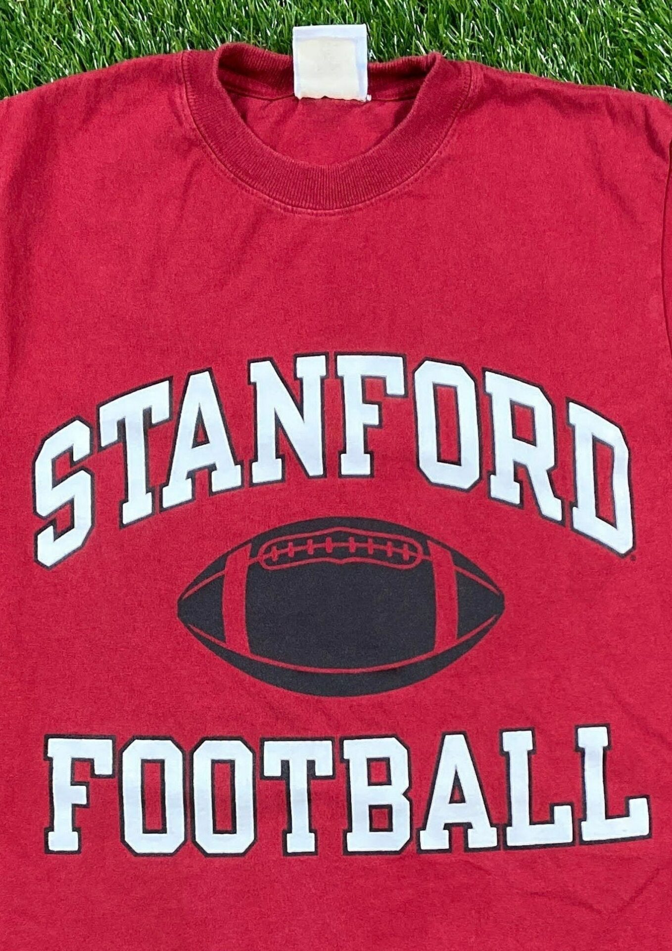 Vintage Stanford University Spell Out T Shirt Tee California NCAA Football Champion 1990s Classic 90s