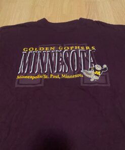 Vintage Start University Of Minnesota Golden Gophers Goldy Shirt Full Size, Minnesota Gophers University Football Fan Shirt