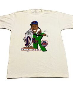 Vintage Style 1989 Dr. K Dwight Gooden Single Stitch Rare Mets Tshirt Hoodie Sweatshirt Full Size Full Color
