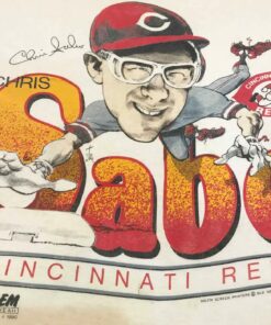 Vintage Style 1990 MLB Chris Sabo Cincinnati Reds T Shirt Hoodie Sweatshirt Full Size Full Color