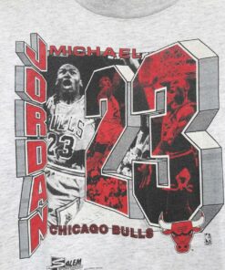 Vintage Style 1990 Micheal Jordan Chicago Bulls T Shirt Hoodie Sweatshirt Full Size Full Color Gift for BNA Fans