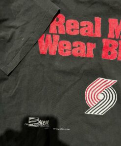 Vintage Style 1990 Portland Trailblazers Single Stitch T Shirt Hoodie Sweatshirt Full Size Full Color