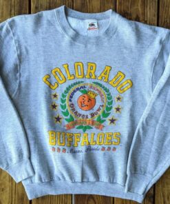 Vintage Style 1990 University Of Colorado Buffaloes CU Orange Sweatshirt, Colorado State Shirt, Gift For Her, Gift For Him, Vintage Style 90s Shirt