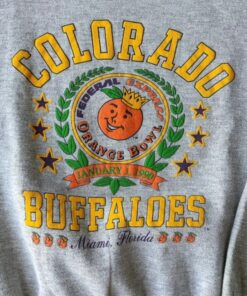 Vintage Style 1990 University Of Colorado Buffaloes CU Orange Sweatshirt, Colorado State Shirt, Gift For Her, Gift For Him, Vintage Style 90s Shirt
