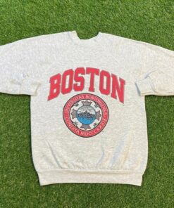 Vintage Style 1990s Boston University Crewneck Sweatshirt, Vintage Style 90s Shirt, Gift For Her, Gift For Him
