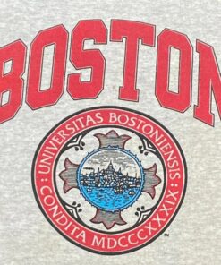 Vintage Style 1990s Boston University Crewneck Sweatshirt, Vintage Style 90s Shirt, Gift For Her, Gift For Him