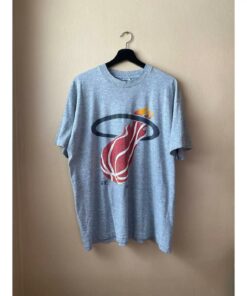 Vintage Style 1990s Miami Heat T-Shirt Sweatshirt Pullover Hoodie Reprinted Full Color Full Size Gift for BNA Fans