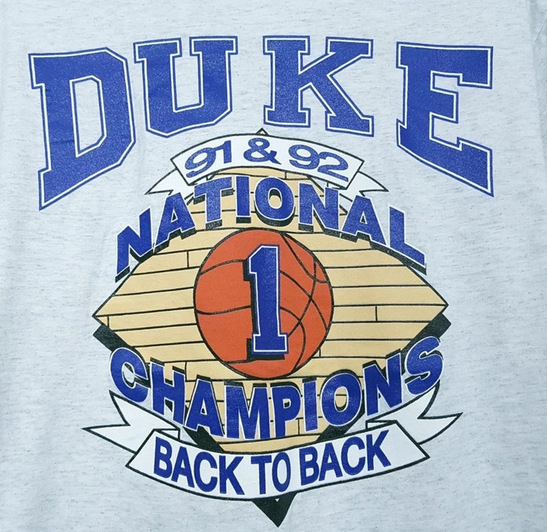 Vintage Style 1992 University of Duke T-shirt, Vintage Style NCAA Duke Shirt, Vintage Style Duke Shirt, Gift For Her, Gift For Him