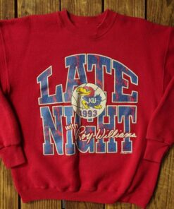 Vintage Style 1993 Kansas University KU Late Night with Roy Williams Sweatshirt, Kansas Shirt, Vintage Style 90s Shirt, Gift For Her, Gift For Him