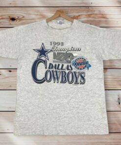 Vintage Style 1993 NFC Dallas Cowboys Super Bowl Champions T-shirt Printed Spell Out Big Logo Graphic, Hoodie, Sweatshirt Gifts for Fans
