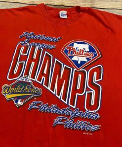 Vintage Style 1993 Philadelphia Phillies Nl Champs T Shirt Hoodie Sweatshirt Full Size Full Color