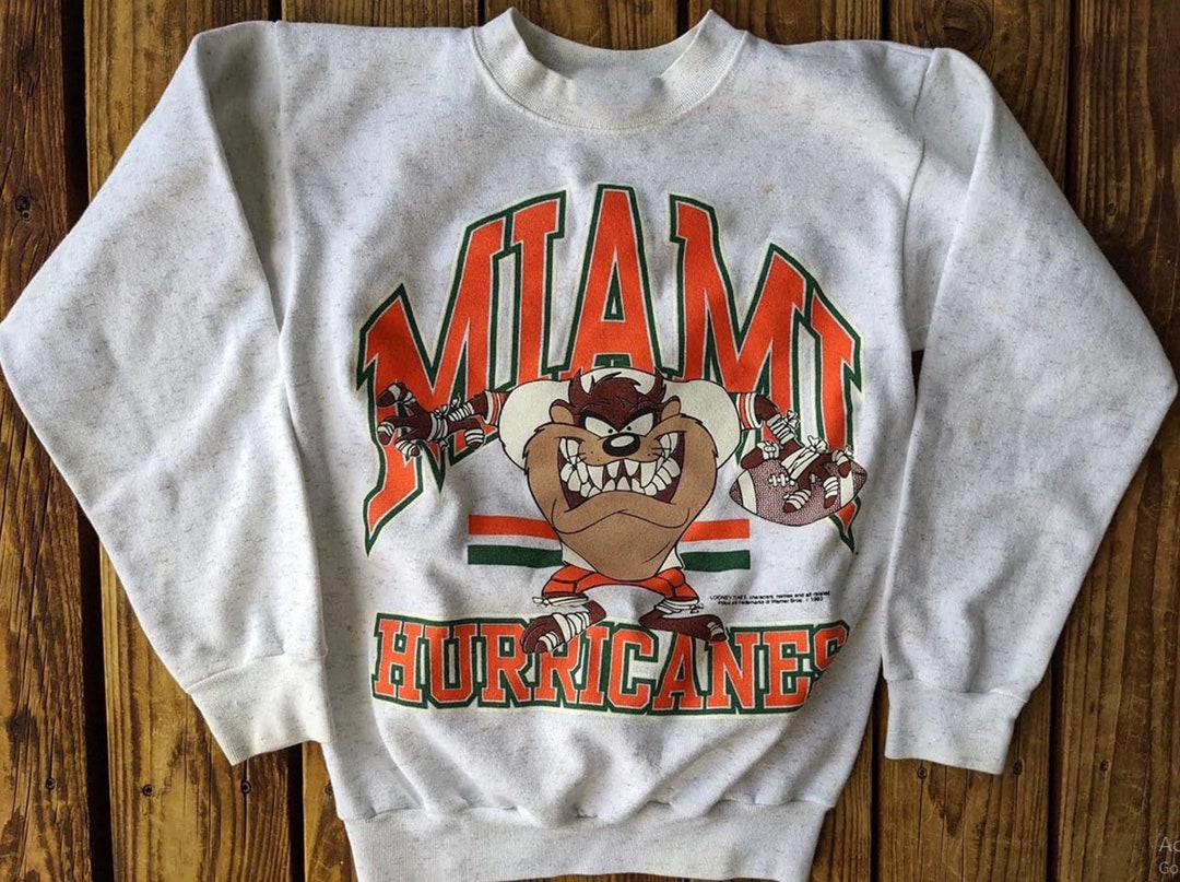 Vintage Style 1993 University of Miami Hurricanes Football Sweatshirt, Vintage Style 90s Shirt, Miami Hurricanes Sweater, Hoodie Gift For Her, Gift For Him