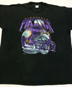 Vintage Style 1994 NFL Minnesota Vikings Football T Shirt Hoodie Sweatshirt Full Size Full Color