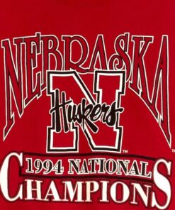 Vintage Style 1994 University Nebraska Cornhuskers National Champs Crewneck Sweatshirt, Vintage Style 90s Shirt, Gift For her, Gift For Him