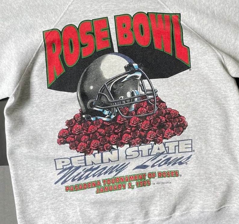Vintage Style 1995 Penn State Nittany Lions Rose Bowl Tournament Sweatshirt, Vintage Style 90s Shirt, Penn State Shirt, Gift For Her, Gift For Him
