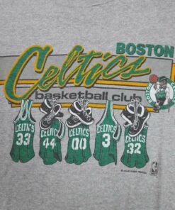 Vintage Style 80's Boston Celtics BNA Basketball Club Small Print T Shirt Hoodie Sweatshirt Full Size Full Color Gift for BNA Fans